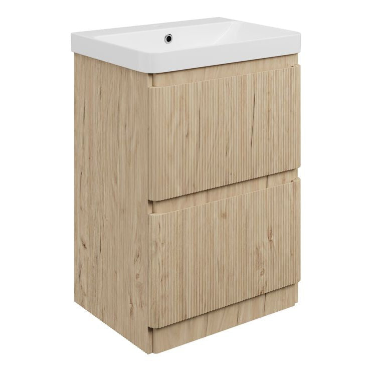 Kuba Floor Standing 2 Drawer Basin Unit & 1TH Basin
