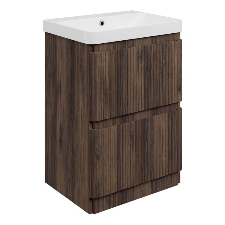 Kuba Floor Standing 2 Drawer Basin Unit & 1TH Basin