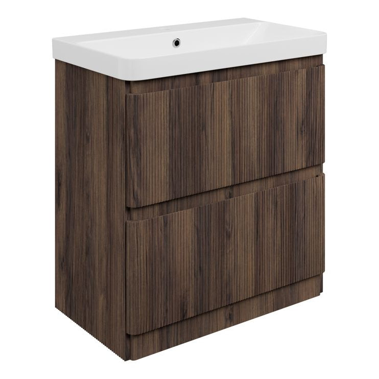 Kuba Floor Standing 2 Drawer Basin Unit & 1TH Basin