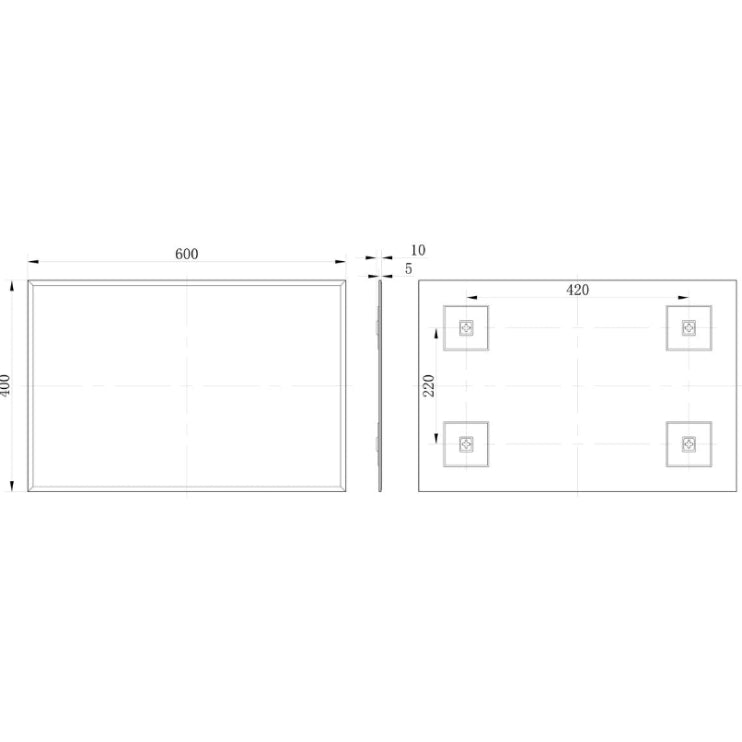 Soleil Rectangle Mirror