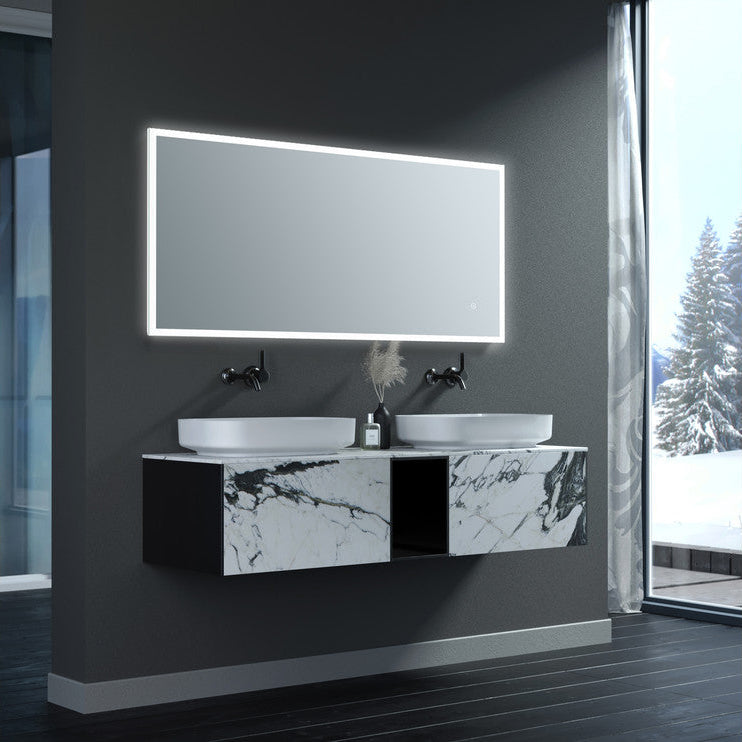 Solana Rectangle Edge-Lit LED Mirror
