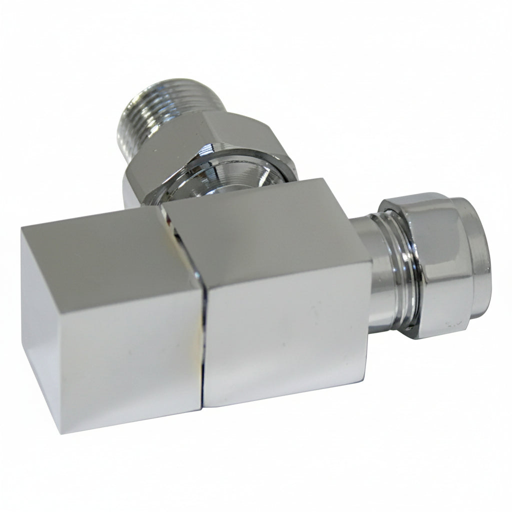 Square Chrome Radiator Valves