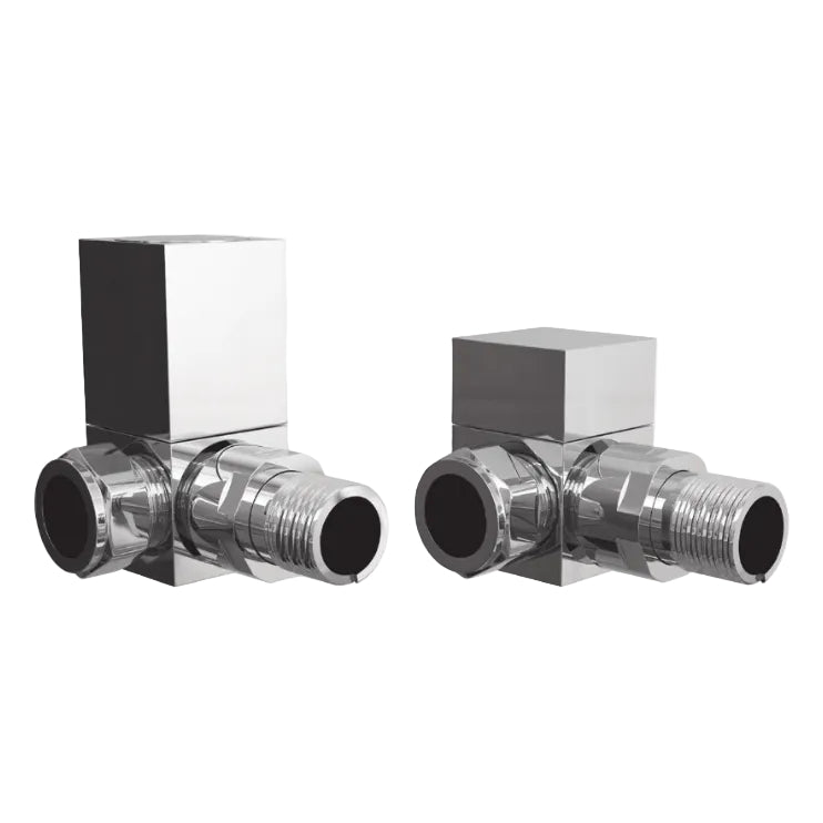 Square Chrome Radiator Valves