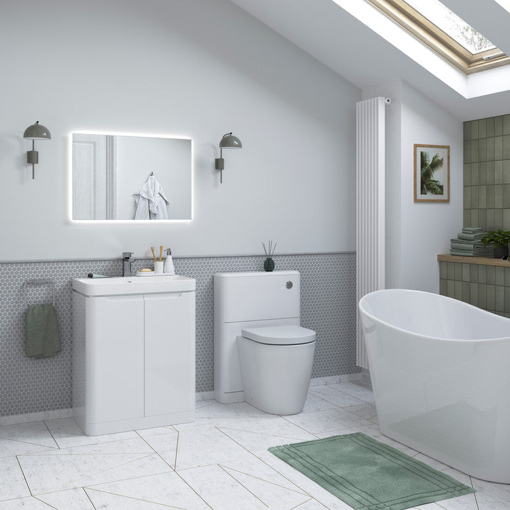 Lambra 2 Door Floor Standing Cloakroom Basin Unit