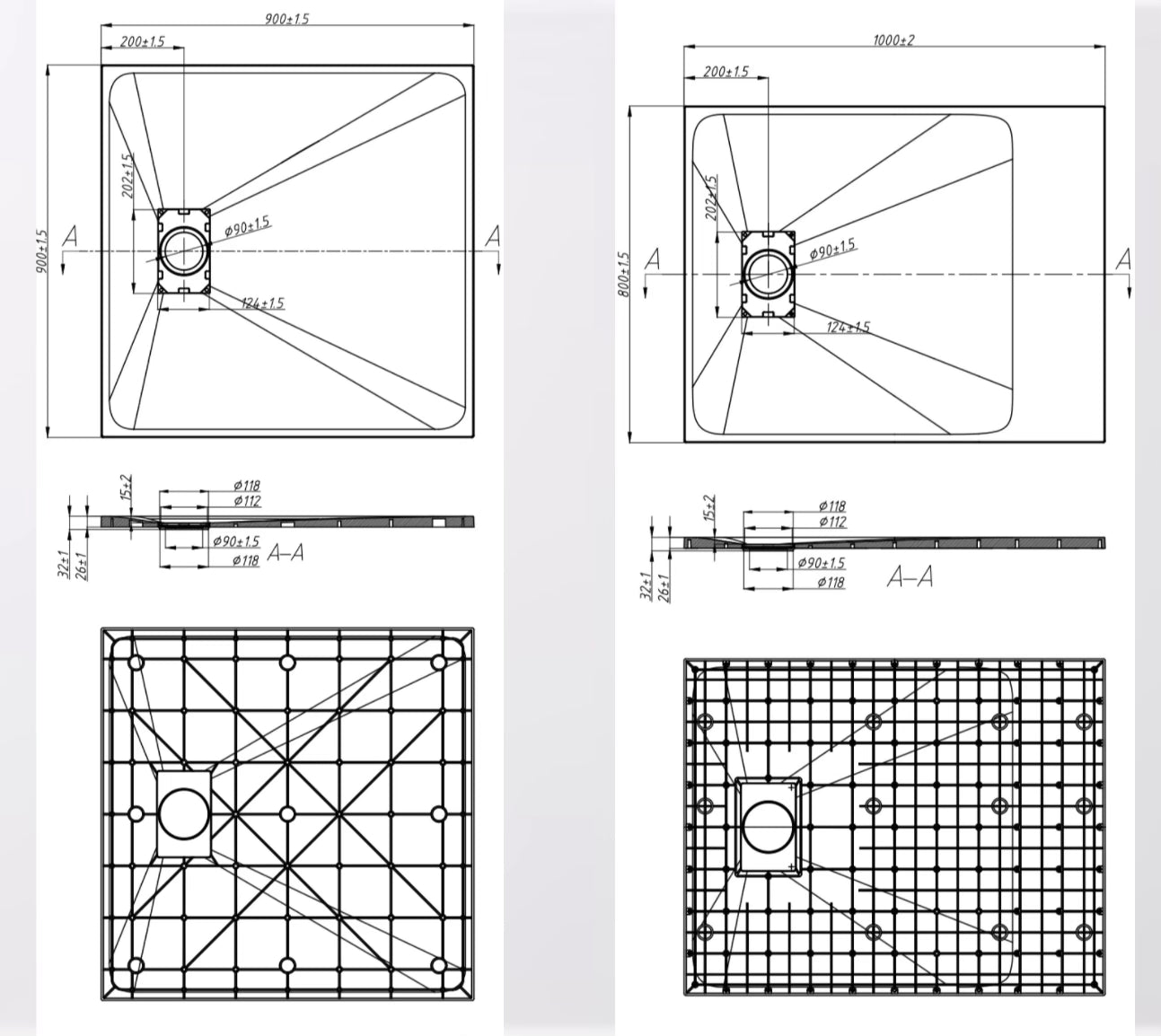 Product dimensions