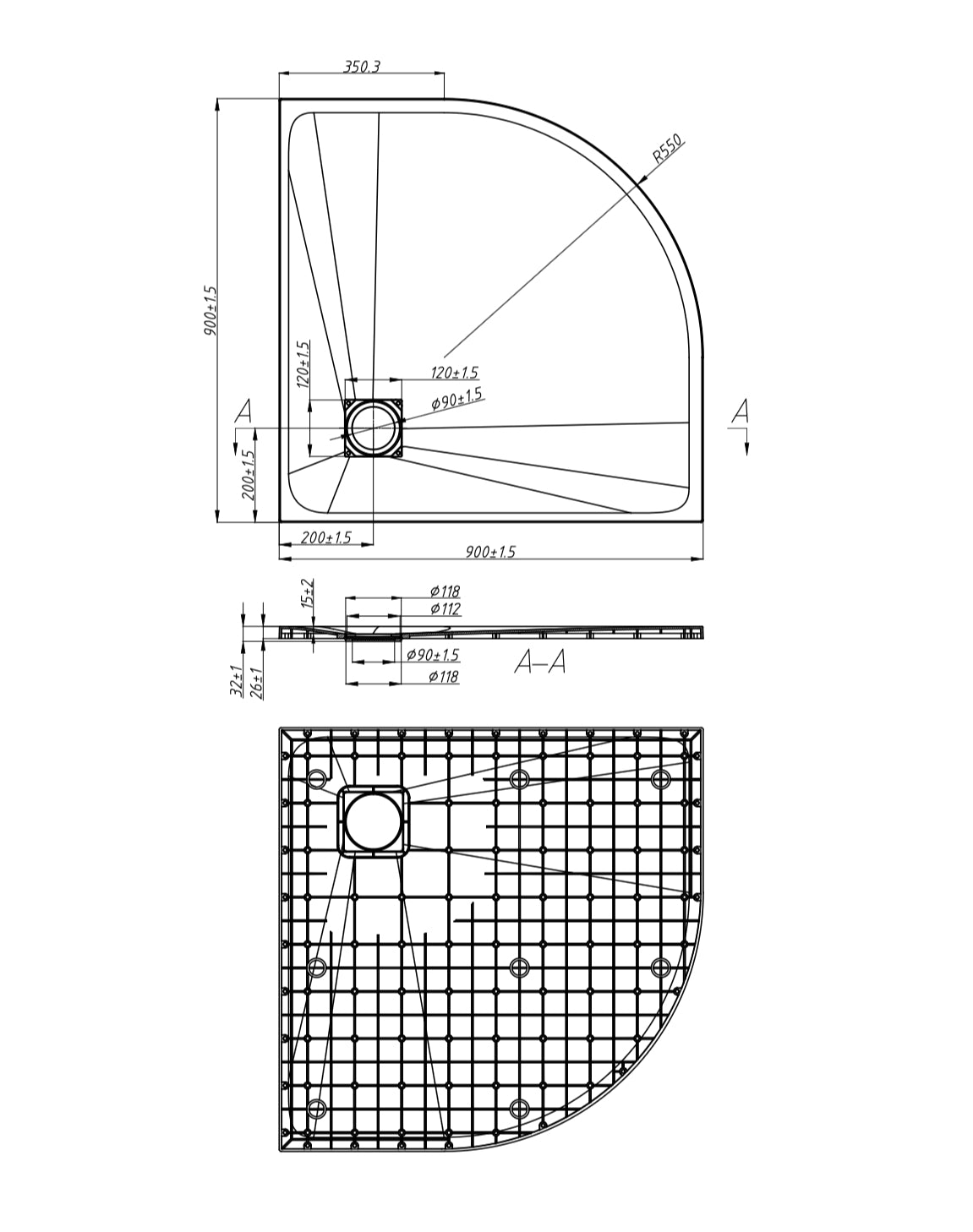 Product dimensions