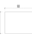 Perla grey wall hung vanity set 800MM X 500MM