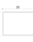 Wendy white and black wall hung vanity set 1000MM X 500MM