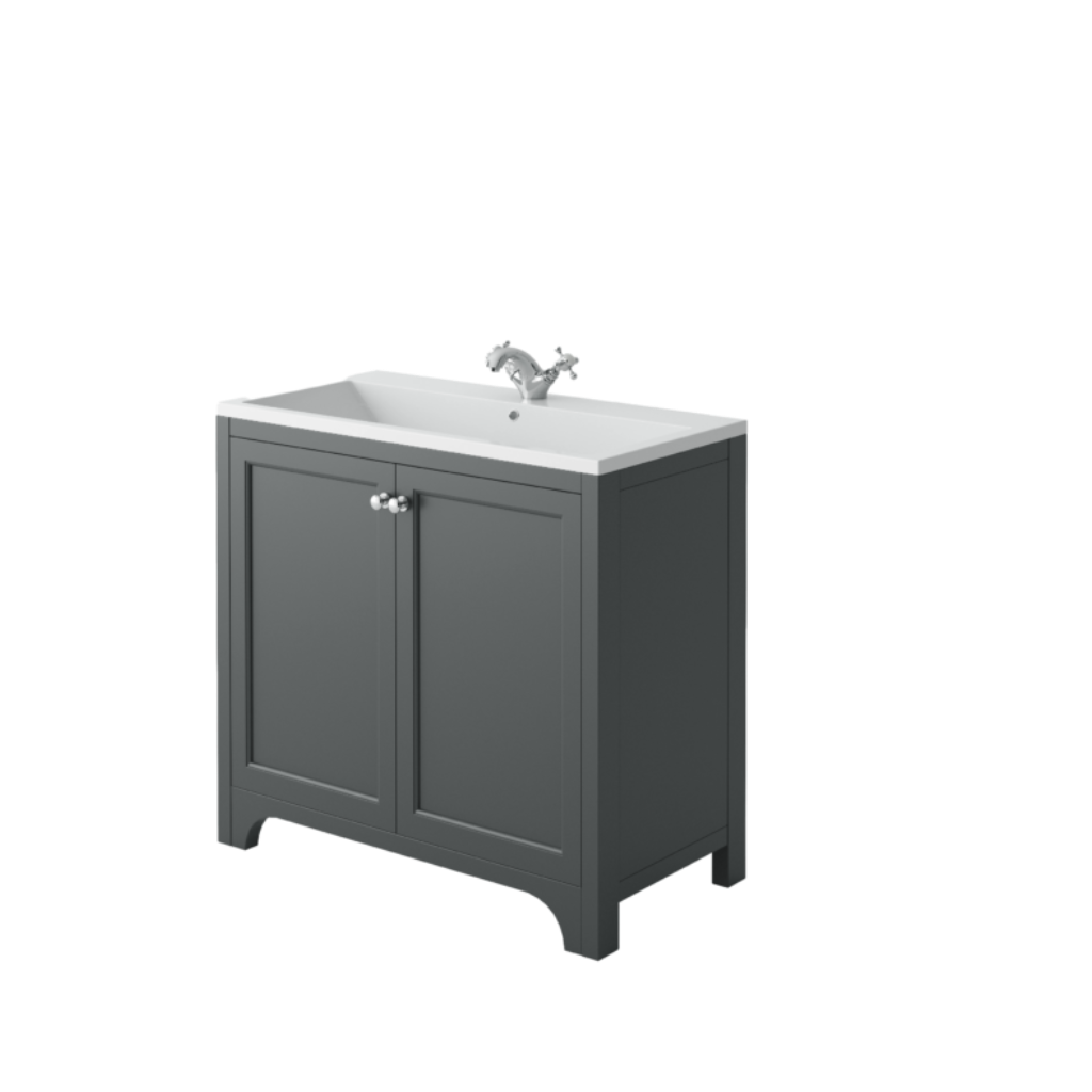 Brunswick Floor Standing 2 Door Basin Unit & Basin