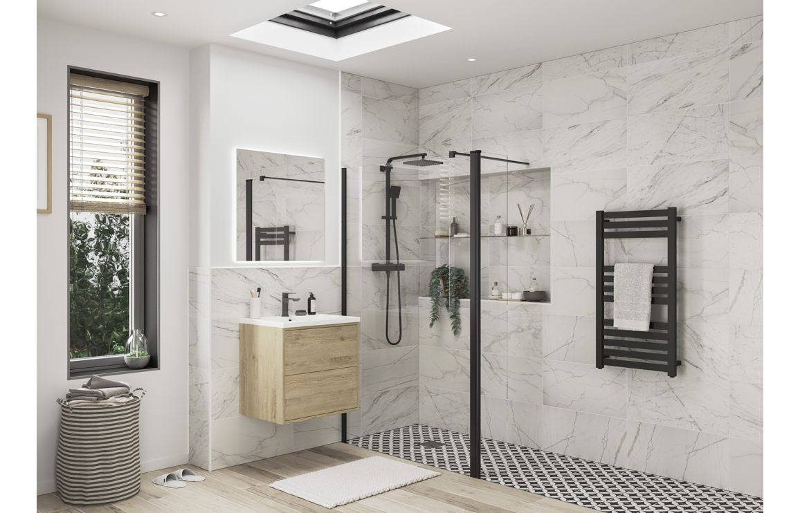 Iconix Optional 1950x300x8mm Rotatable Wetroom Panel (Full Hinge)