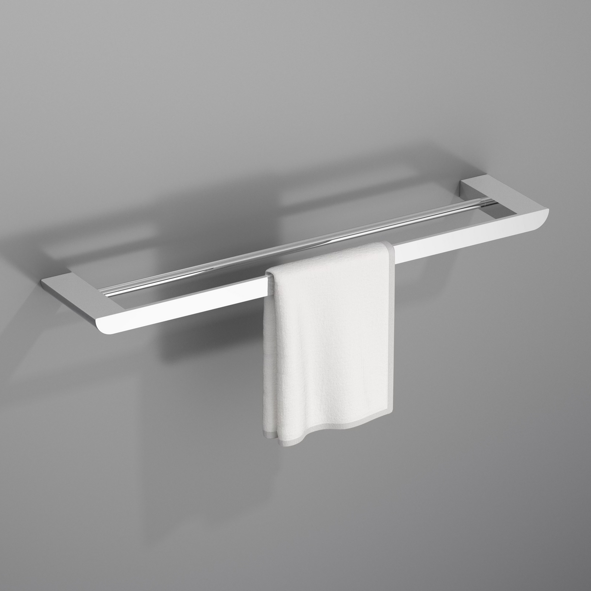 Lunaro Double Towel Bar chrome