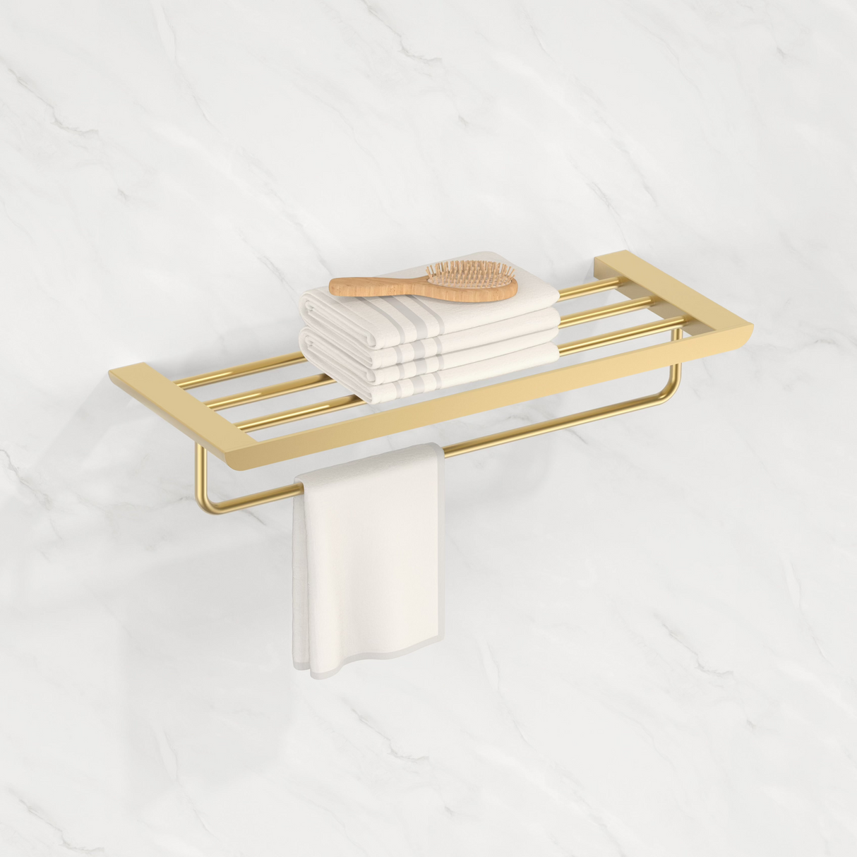 Lunaro Towel Rack brushed gold