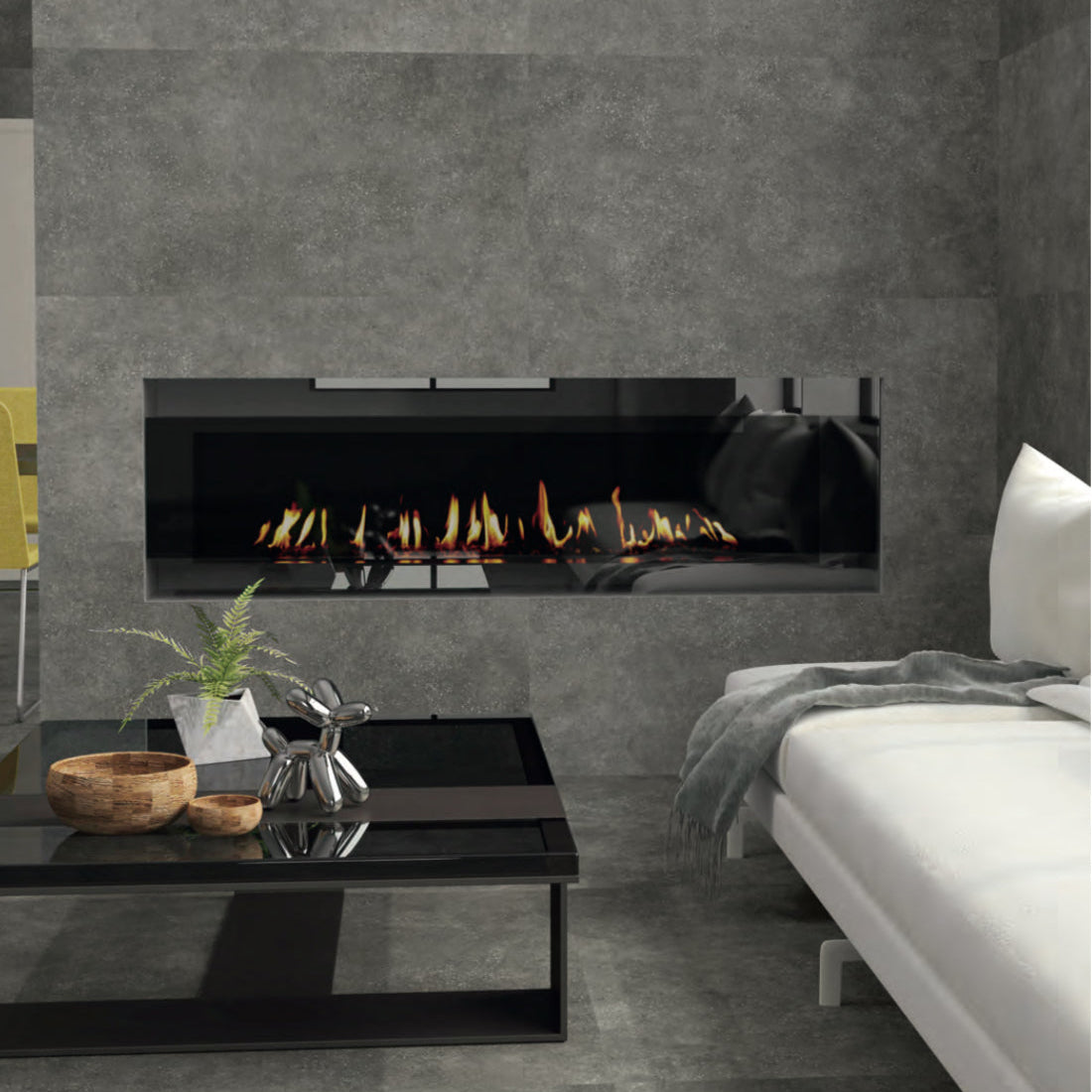 Koru Dark Grey Spanish Porcelain Tile 60 × 120 cm