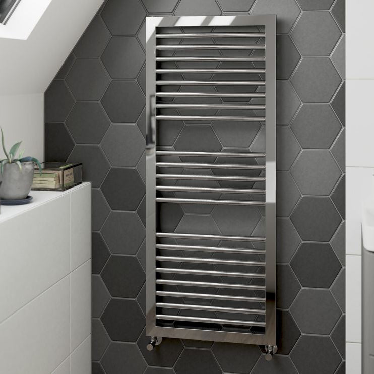 Zyra Straight Square Ladder Radiator (500x1228x30mm)