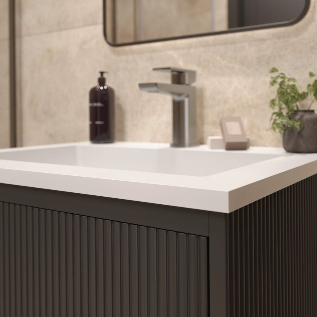 Linea Square wall hung vanity 600mm