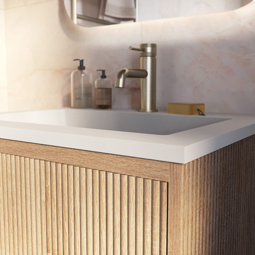 Linea Square wall hung vanity 600mm