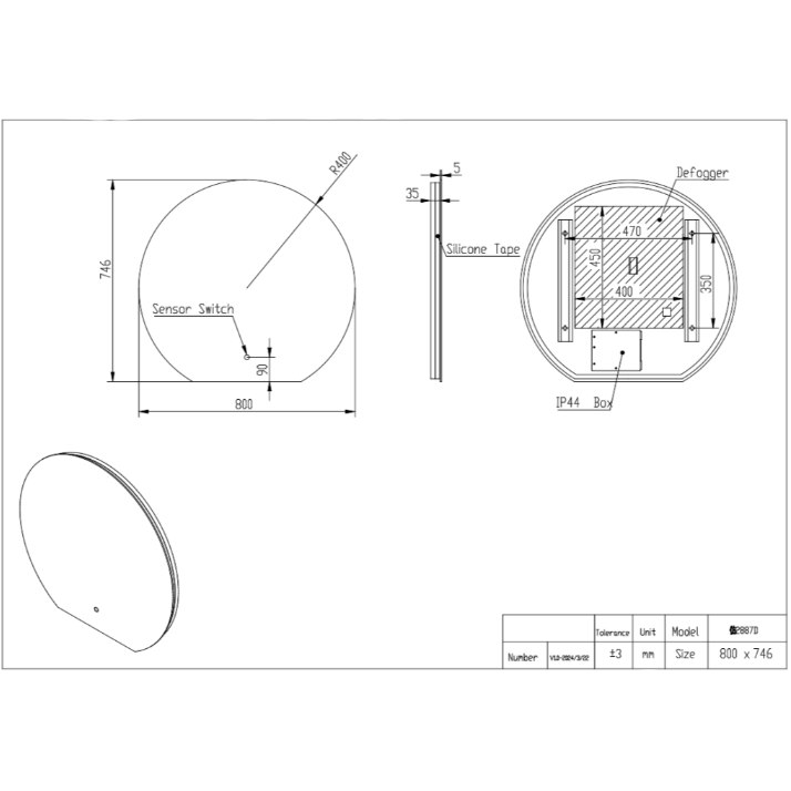 ALBA LED Mirror