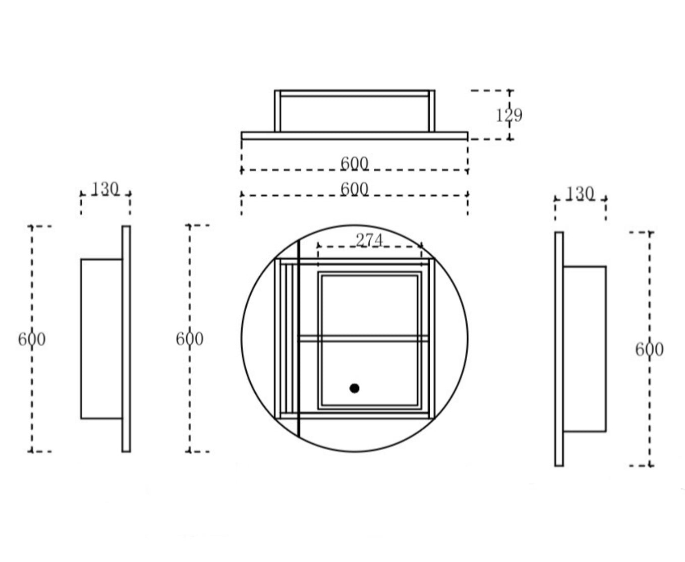 Product dimensions