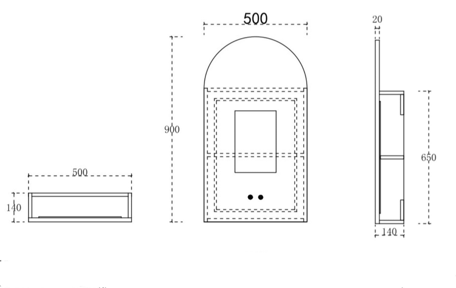 Product dimensions