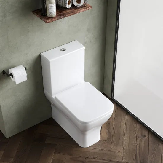 nuie Ava Rimless Close Coupled Toilet With Soft Close Seat