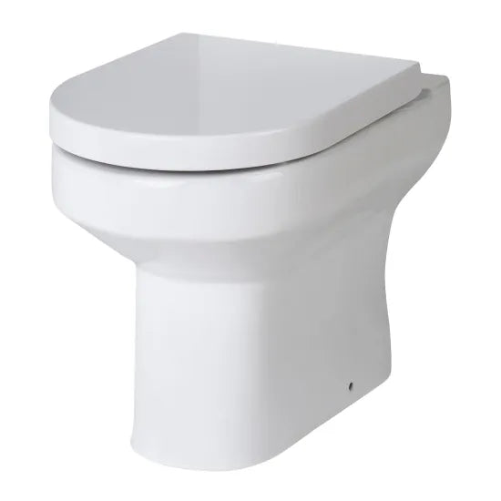 nuie Harmony Round Back to Wall Toilet Pan