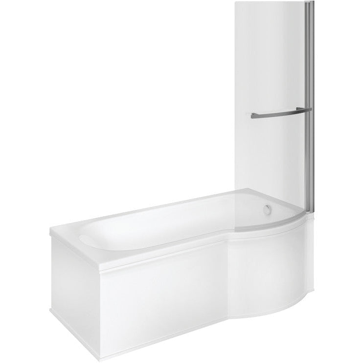 Ora P Shape SUPERCAST 1700x850x560mm 0TH Shower Bath Pack