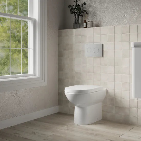 nuie choice Round Back to Wall Toilet Pan