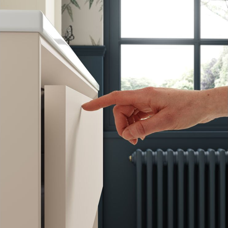 Push 1200mm Wall Hung 4 Drawer Basin Unit Run & Top