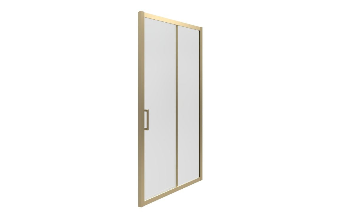 Sliding Shower Enclosure brushed brass gold 1000mm - 1700mm