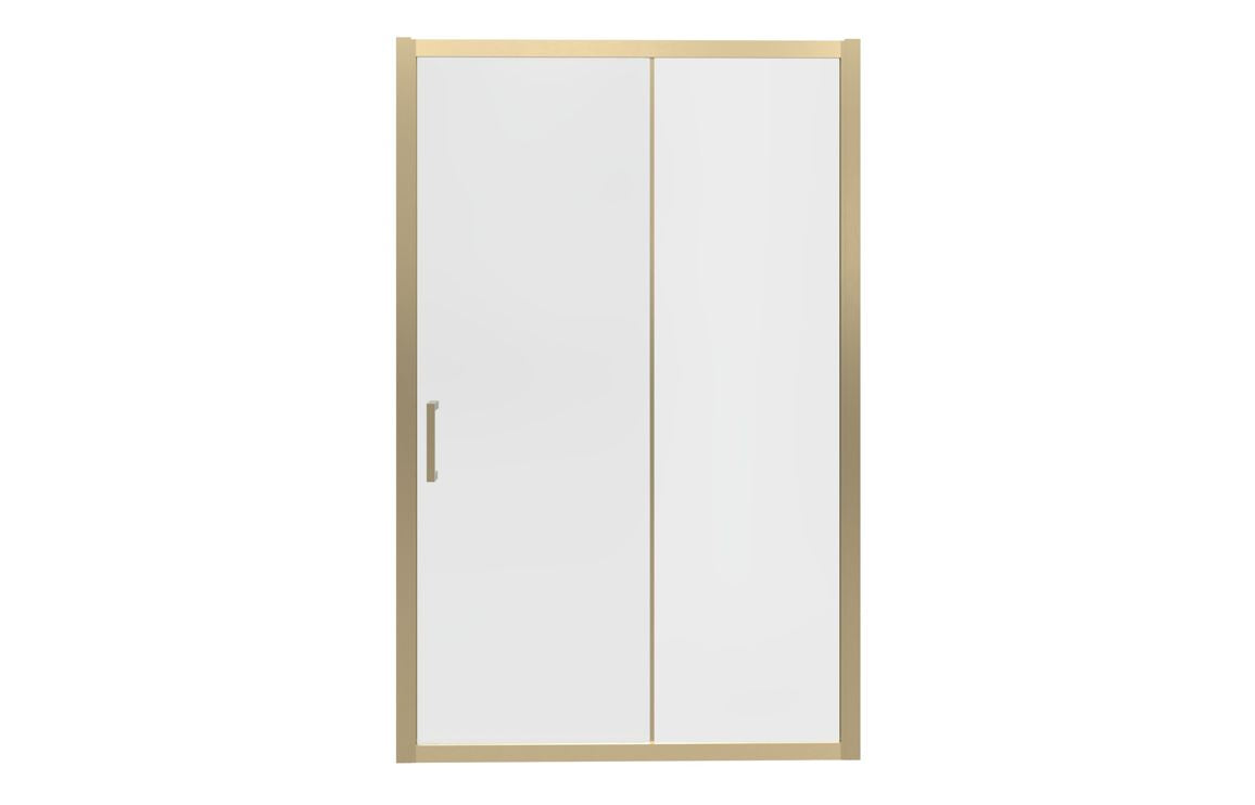 Sliding Shower Enclosure brushed brass gold 1000mm - 1700mm