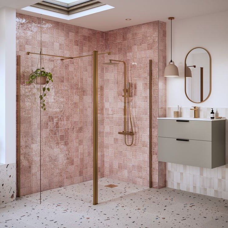 Iconix Optional 1950x300x8mm Rotatable Wetroom Panel (Full Hinge)