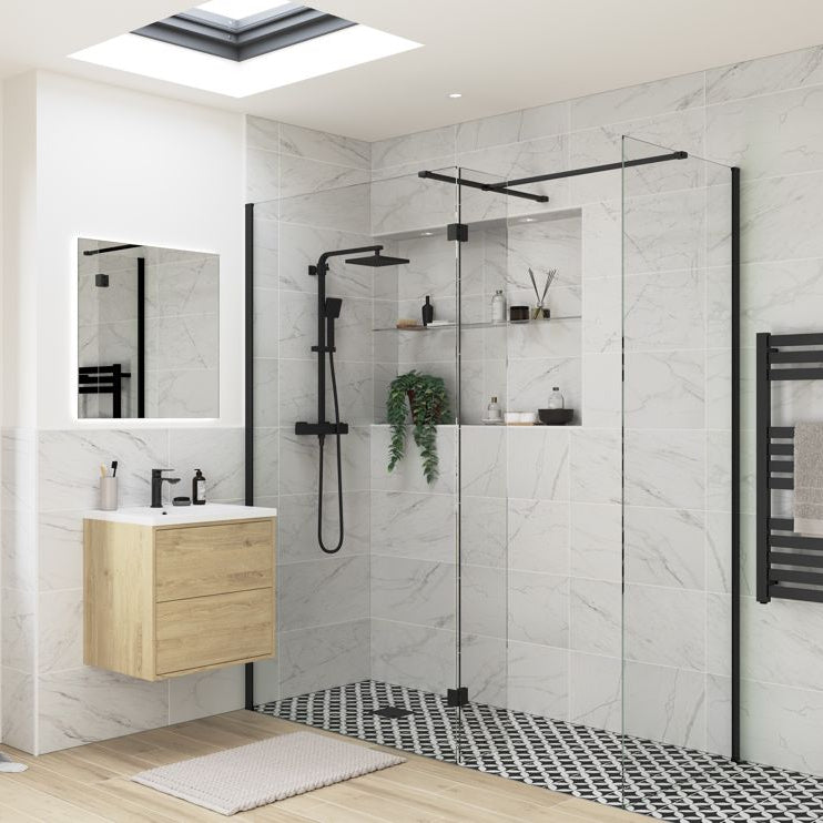 Iconix Optional 300mm Wetroom Hinged Splash Panel