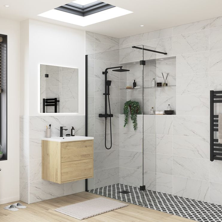 Iconix Wetroom Panel & Support Bar
