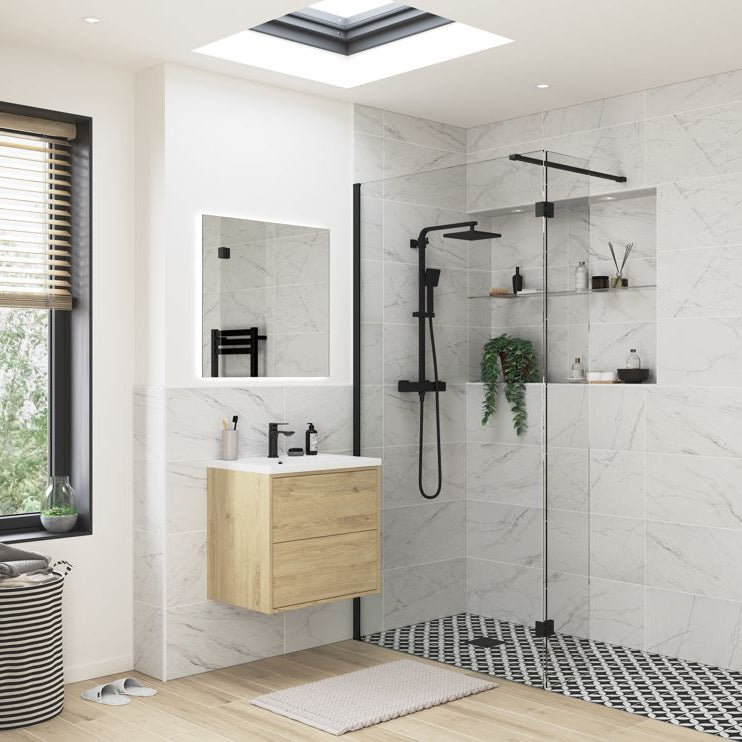Iconix Optional 300mm Wetroom Hinged Splash Panel