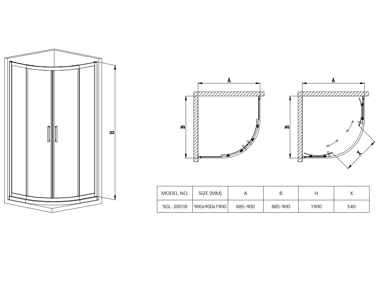 Product dimensions