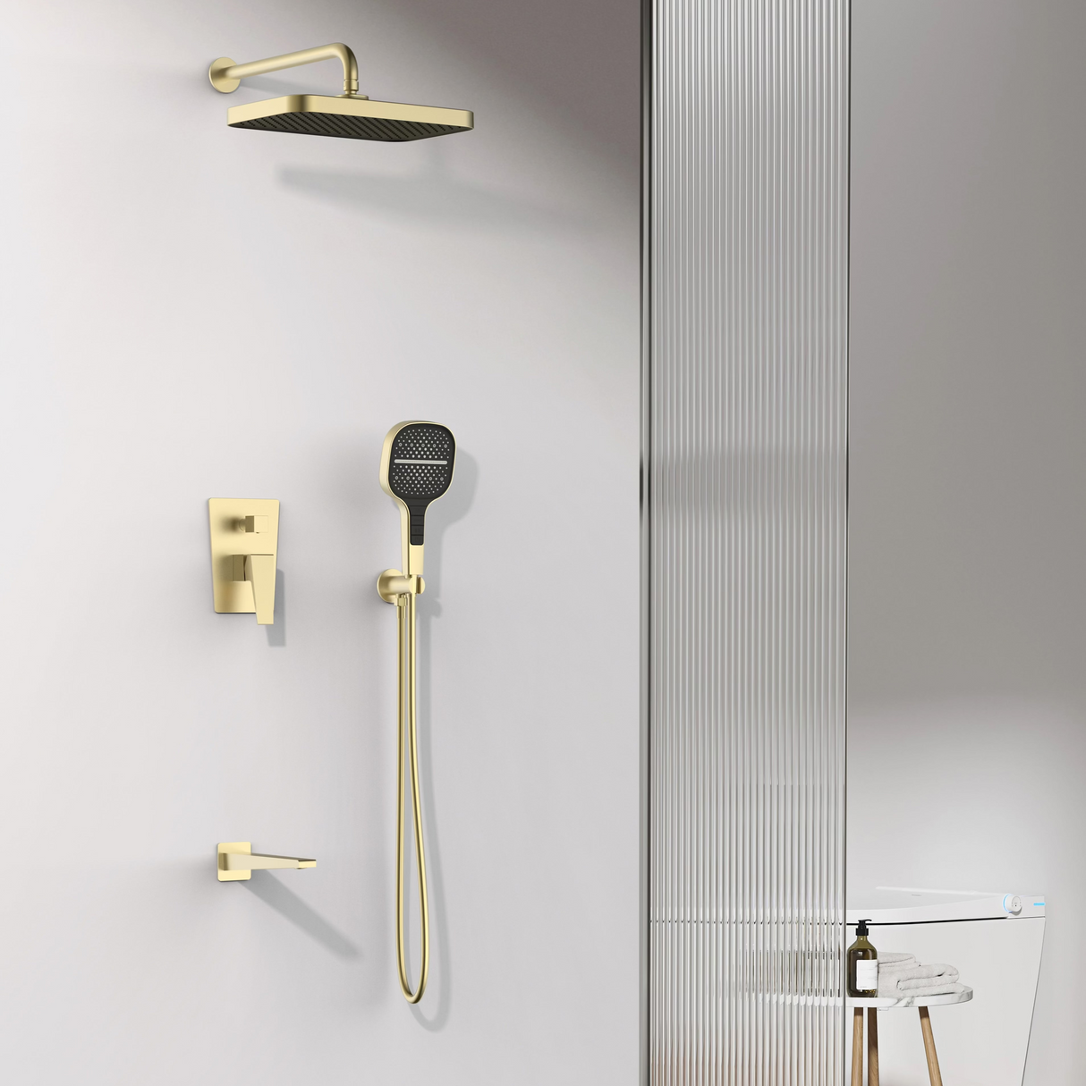 Azen concealed jet shower/bath mixer