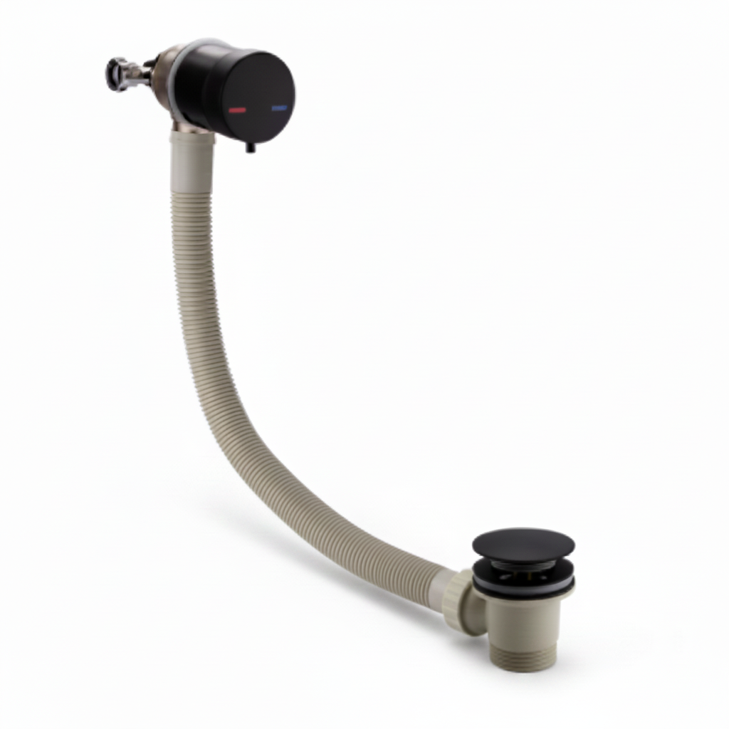 Bath Overflow Filler w/Integrated Valve