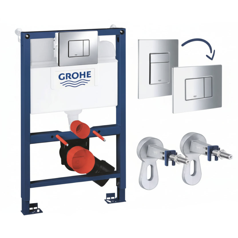 Grohe Rapid Height 0.82m Wall Hung Toilet Frame Cistern