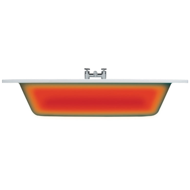 Navarre L Shape 1700x850x560mm 0TH Shower Bath Pack - Brushed Brass