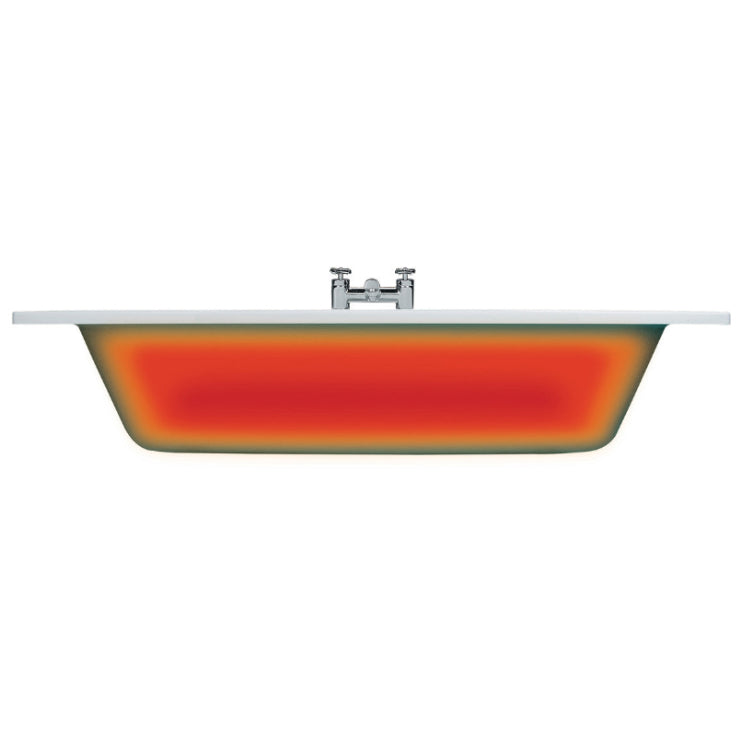 Navarre L Shape 1700x850x560mm 0TH Shower Bath Pack - Brushed Brass