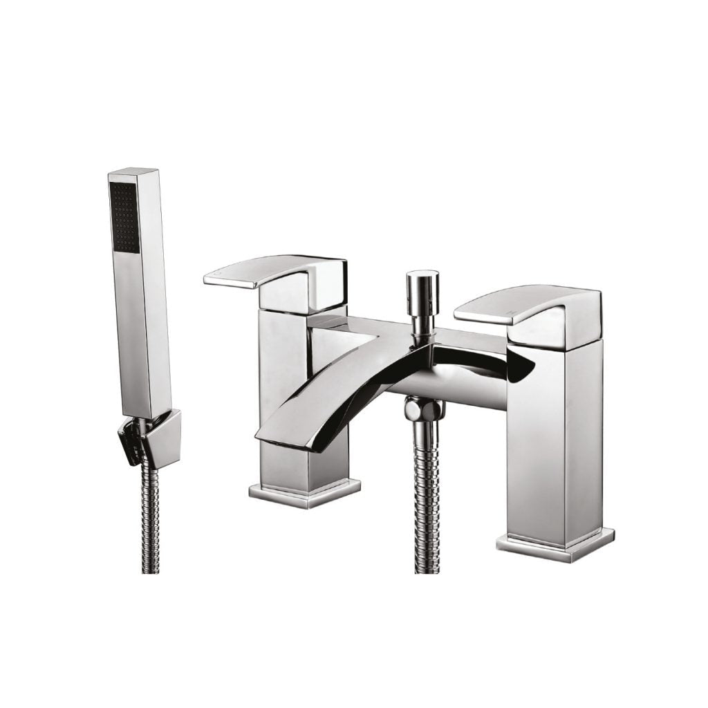 Descent Bath Shower Mixer with shower kit and wall bracket