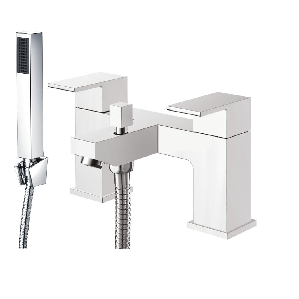 Lanza Bath Shower Mixer with shower kit and wall bracket