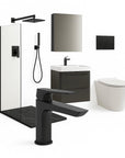 Black bathroom full set 8 pieces