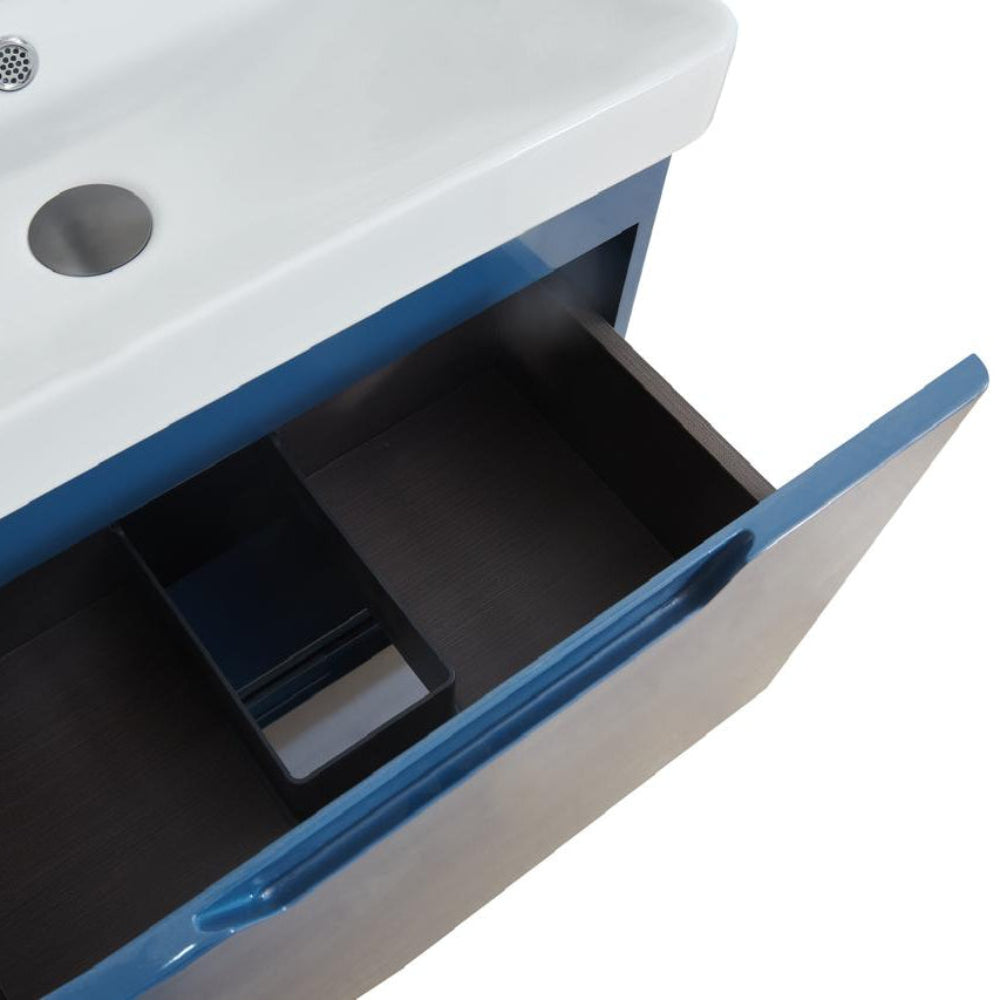 Judy Slimline floor standing vanity unit inc basin 600mm