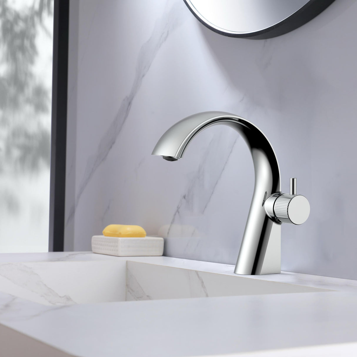 Verta basin mixer chrome