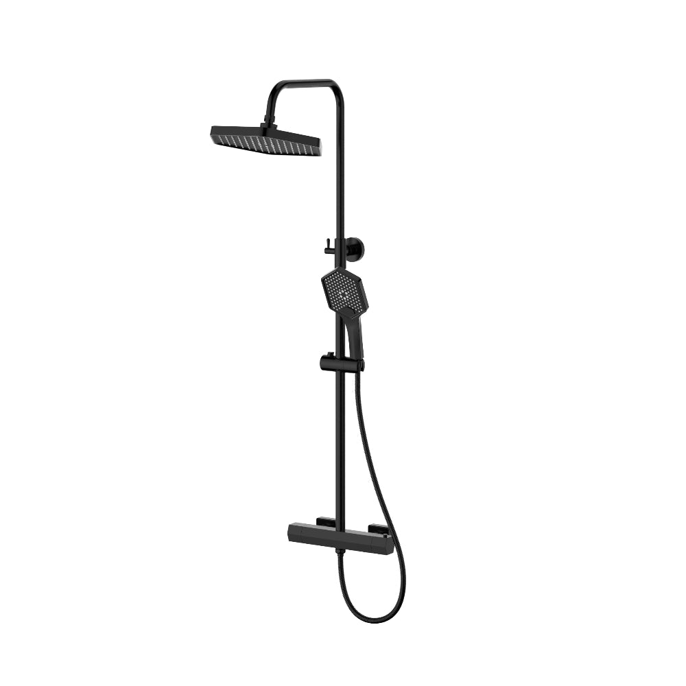 Moro Thermostatic Shower Mixer Matte Black