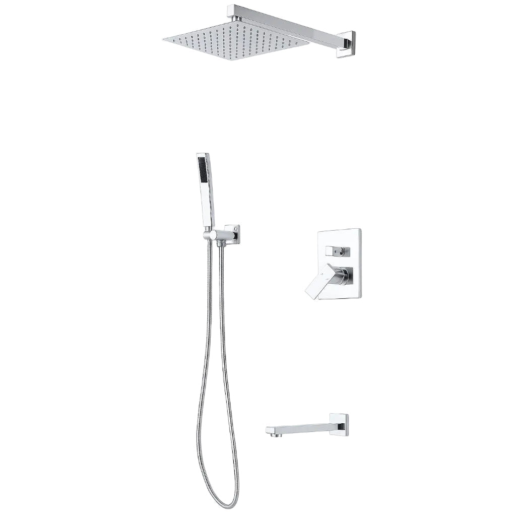 Polaris concealed shower mixer polished chrome