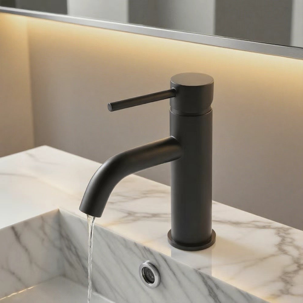 Velin basin mixer tap matte black