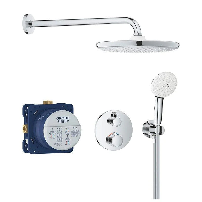 Grohe GrohTherm Concealed 2 Function Shower System 250 – Chrome 