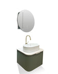 Brisa wall hung fluted vanity set 600mm X 500mm